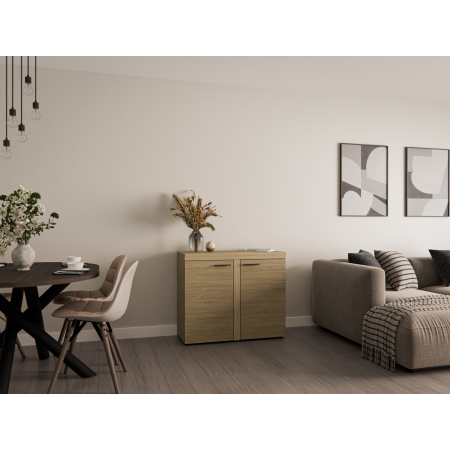 Komoda Ramon 2-drzwiowa dąb olejowany 97 cm